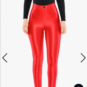 American Apparel Disco pants red